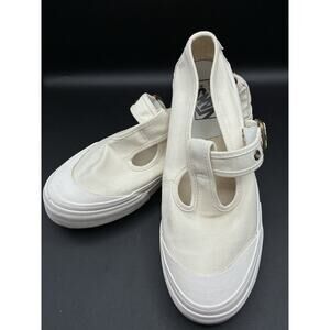 Vans STYLE 93 Canvas Off White Rubber MARY JANE Sneakers Buckle Women's 9.5